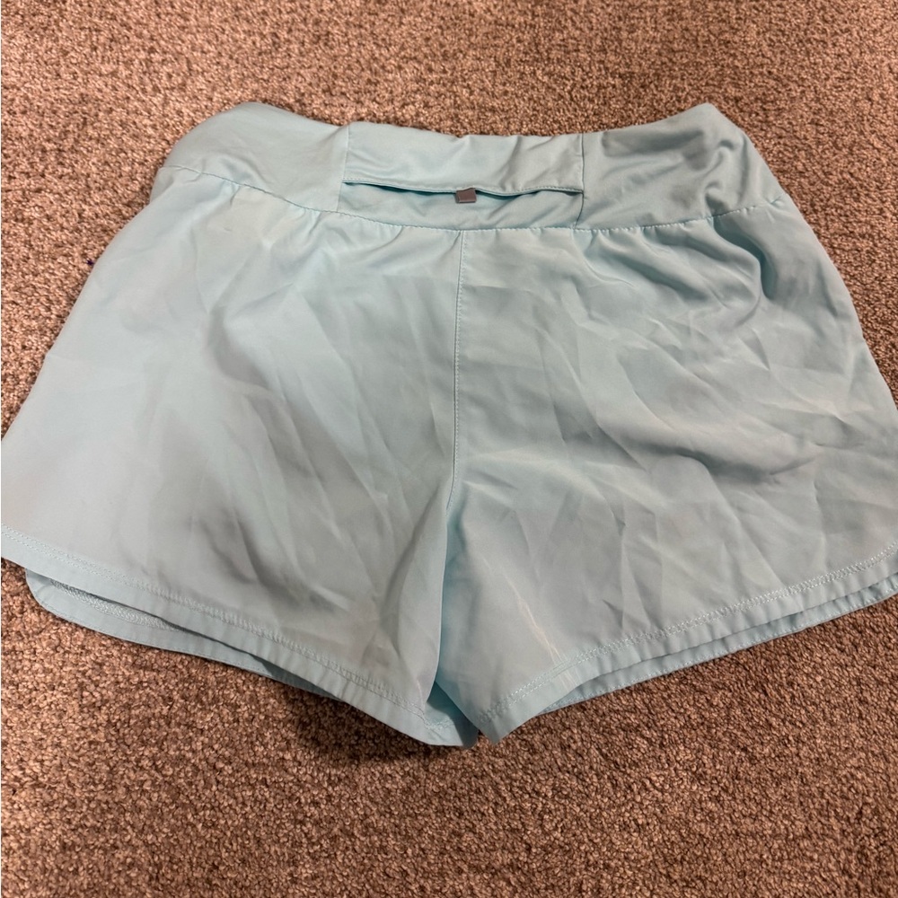 Nike Light Blue High Waisted Dry Fit Shorts - Picture 6 of 7